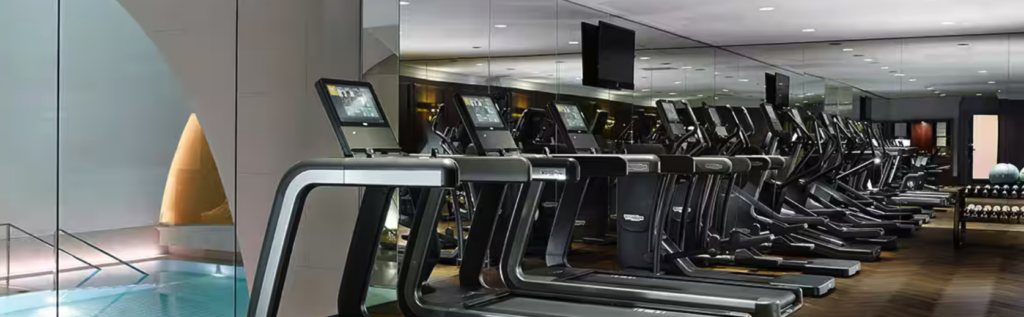 park hyatt vienna park suite deluxe gym gymnasium cardio machine elliptical dumbbell dumb bell